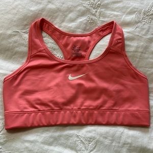 Nike Dri-fit sports bra coral size M